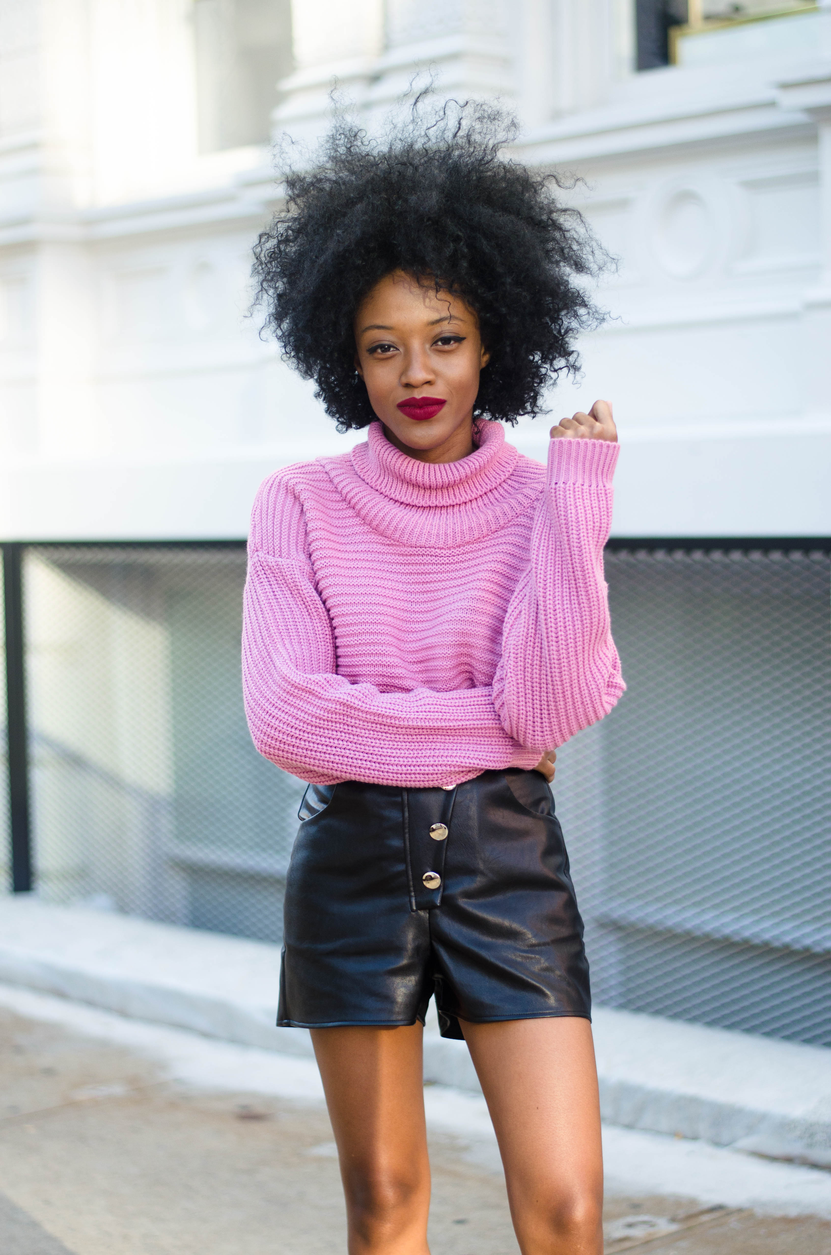 Missguided pink leather skirt best sale