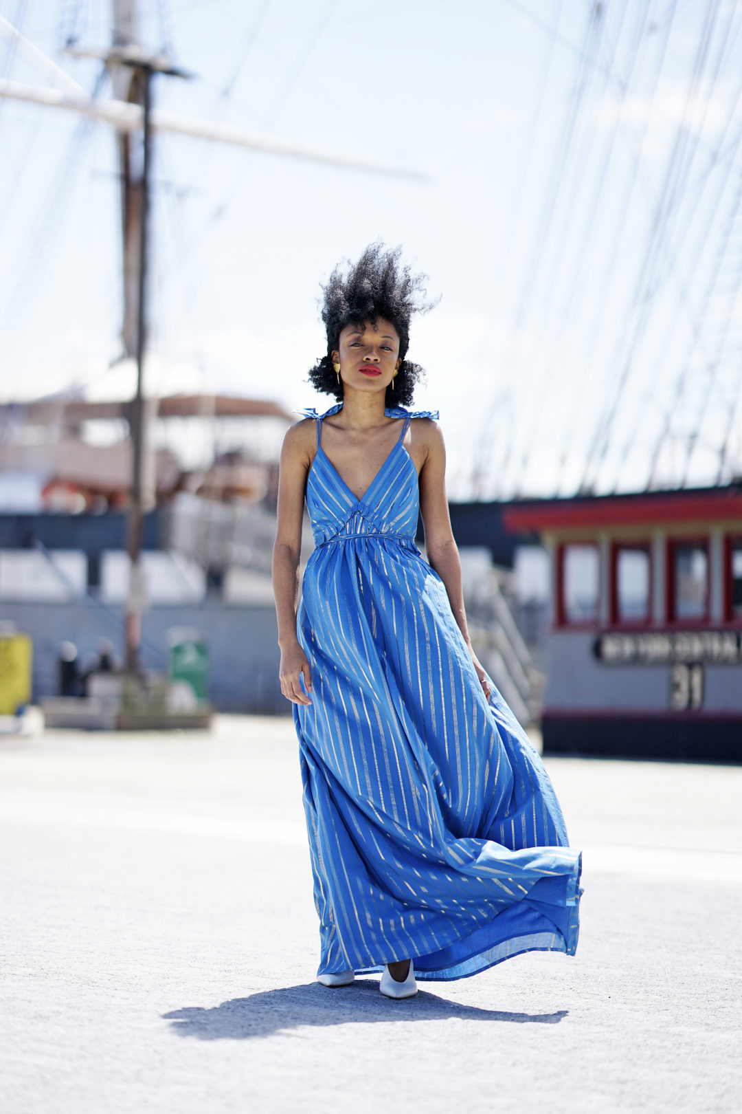 knotted maxi dress